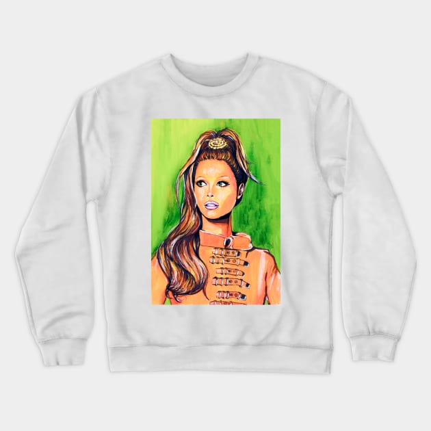 Christy Turlington Crewneck Sweatshirt by Svetlana Pelin